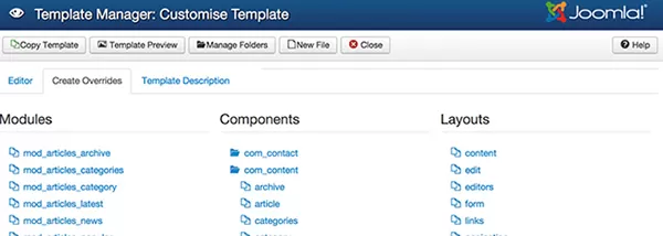 เปลี่ยนการแสดงผลเว็บไซต์ด้วย template override