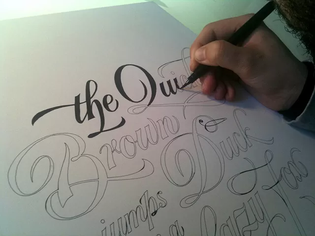 แนวการออกแบบตัวหนังสือสวยๆ Lettering