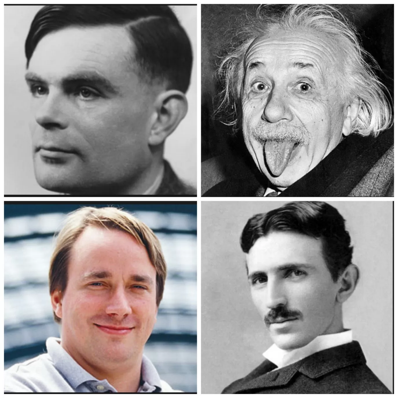 Albert Einstein  Nicola Tesla  Alan Turing